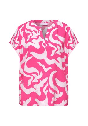 Street One, DROP-SHOULDER BLOUSE SHIRT WITH PRINT - Blouse - magenta dream