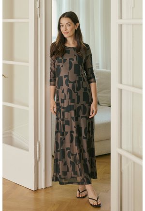 Bon'A Parte ZIA - Vestito di maglina - black graphic print