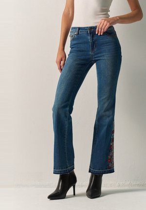 Koroshi, Vaqueros a campana - azul med   medium blue