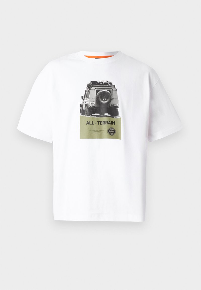Boss T-shirt print wit Boss T-shirt print wit