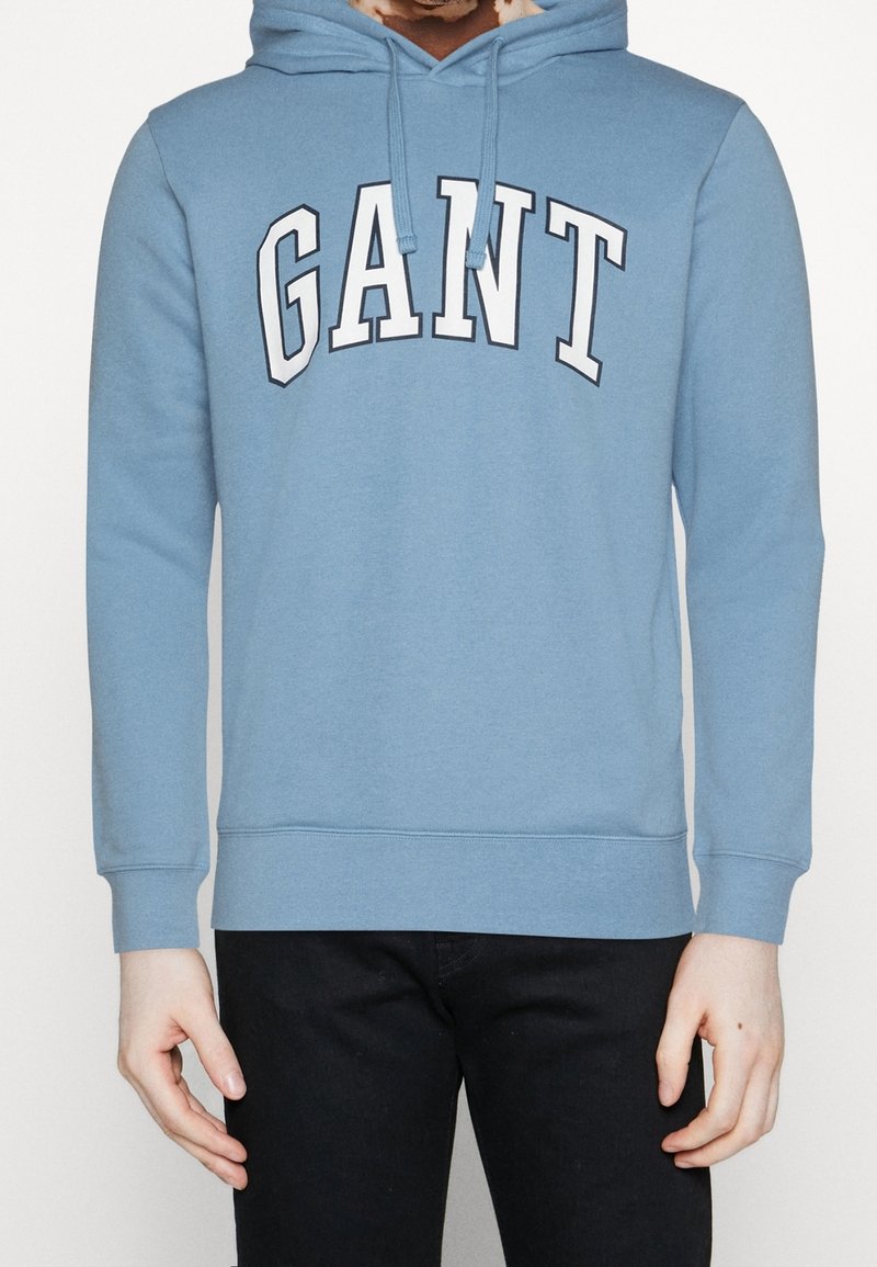 GANT Felpa con cappuccio - light blue
