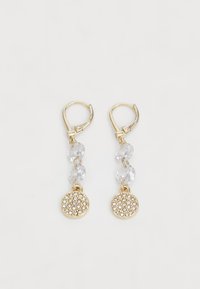 DKNY PAVE DISC LINEAR - Pendientes - gold-coloured