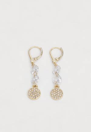 PAVE DISC LINEAR - Pendientes - gold-coloured