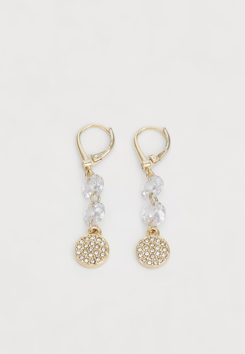DKNY PAVE DISC LINEAR - Pendientes - gold-coloured
