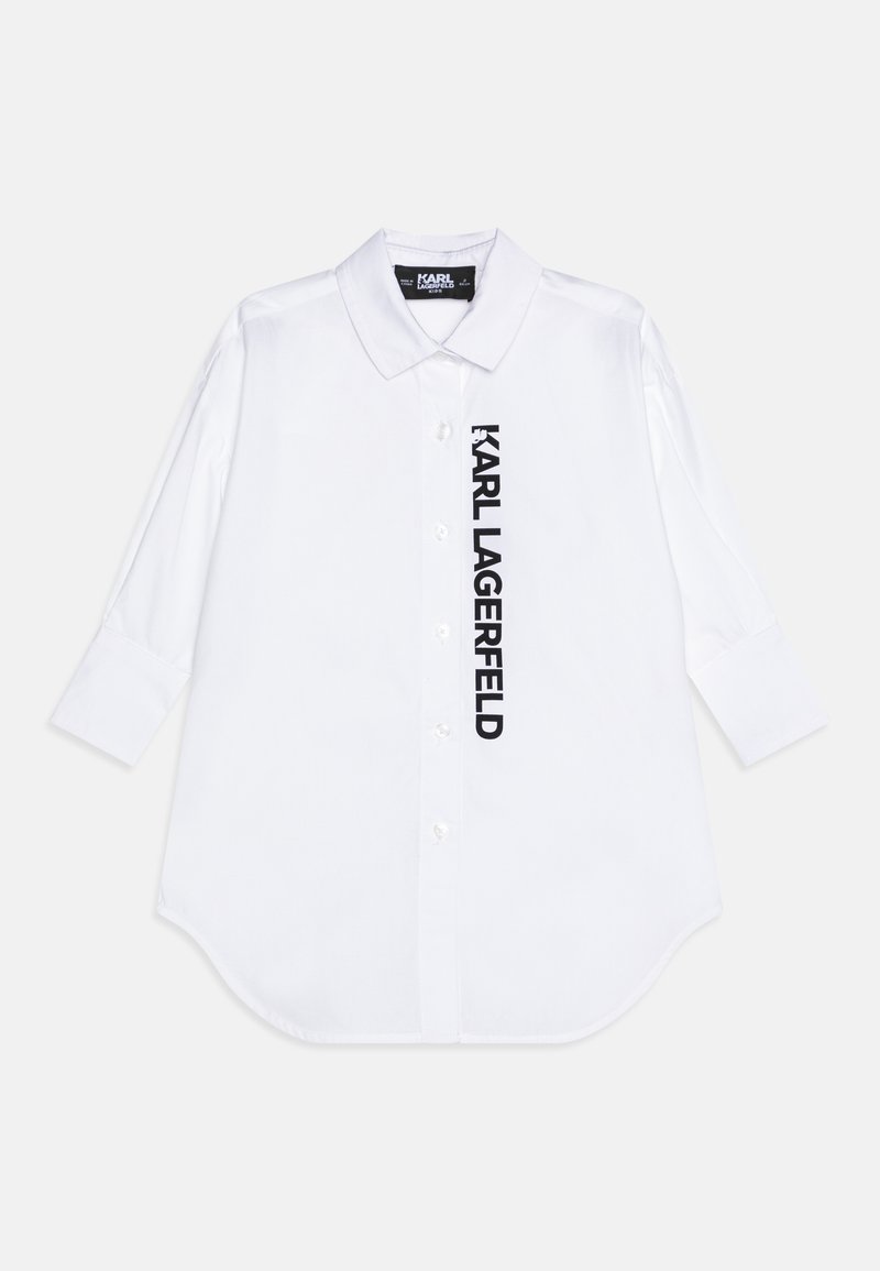 KARL LAGERFELD KIDS DRESS - Rochie tip cămașă - blanc