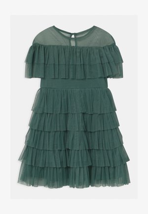 TIERED GATHERED - Cocktail dress / Party dress - jade green