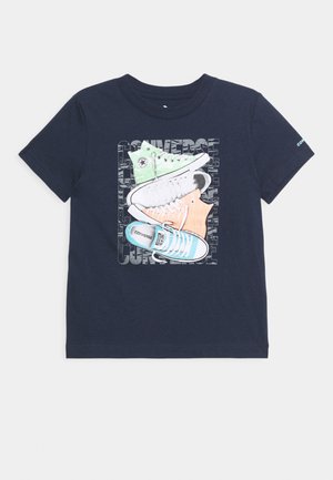 Converse, SHORT SLEEVE CHUCK TAYLOR GRAPHIC UNISEX - T-shirt con stampa - obsidian