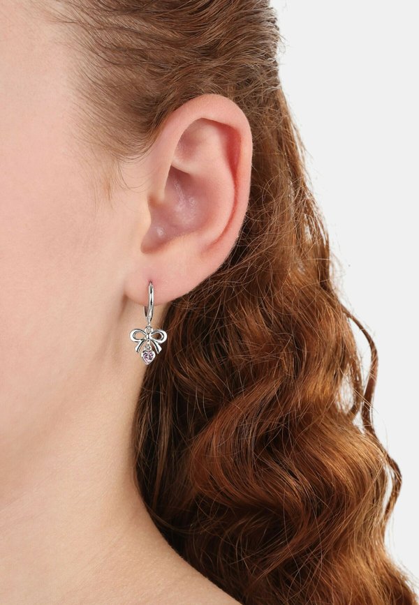 CREOLEN FÜR ZIRKONIA SCHLEIFE - Ohrringe - silberfarben