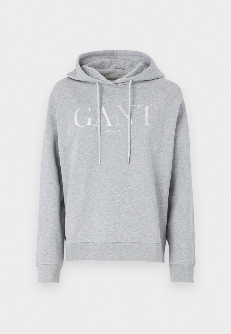 Gant Hoodie lichtgrijs gemêleerd