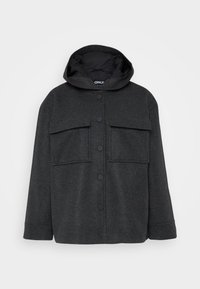 ONLAUGUSTA HOOD JACKET  - Allvädersjacka - dark grey melange
