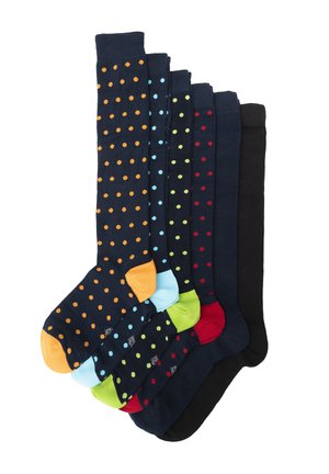 6 PACK FANCY GIFT BOX - Knee high socks - pois assortment