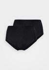 SOFT TOUCH HIGHWAIST BRIEF 2 PACK - Chilot - black