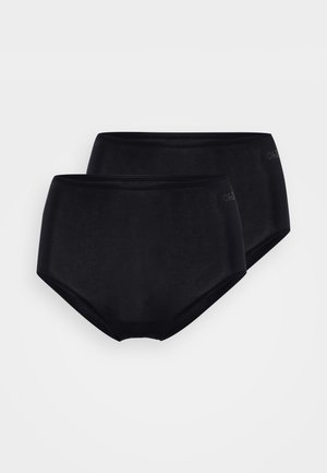 SOFT TOUCH HIGHWAIST BRIEF 2 PACK - Briefs - black