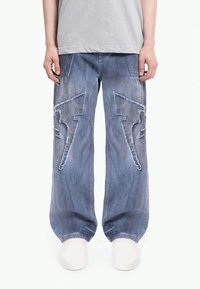 FAVELA DISTRESSED UNISEX - Laisvo kirpimo džinsai - dark blue