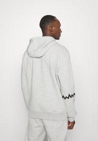 Puma HOOPS TEAM HOODIE - Džemperis su gobtuvu - light gray heather
