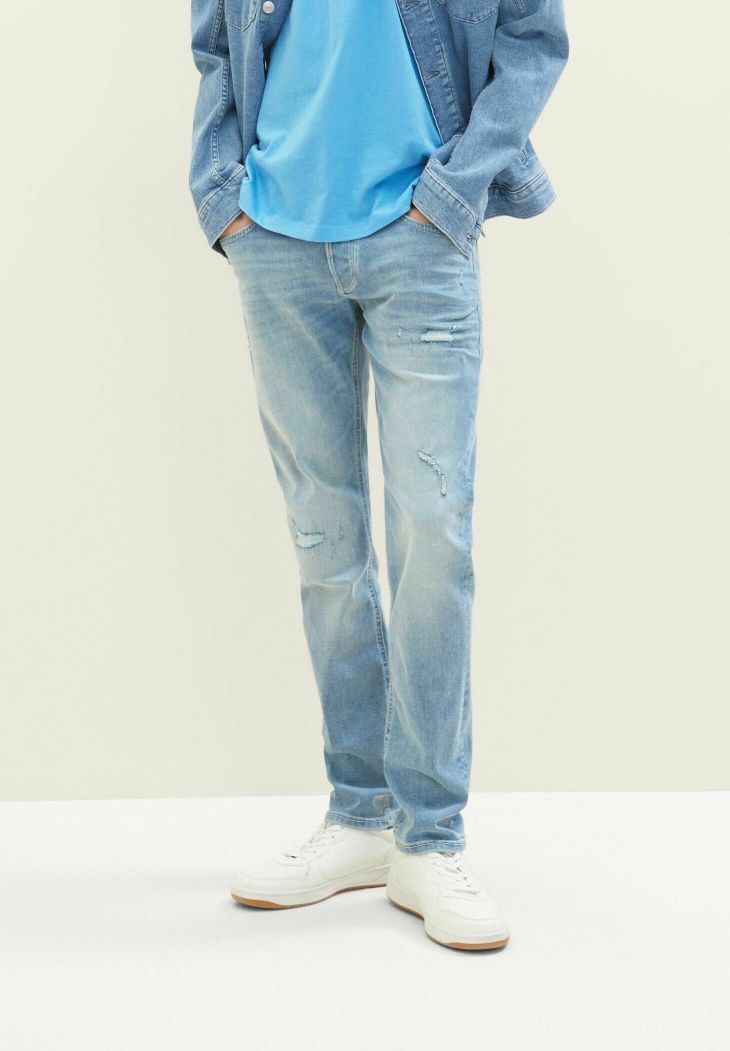 TOM TAILOR Denim Herren Jeans 'Piers' Slim Fit – Bequeme Stretch-Jeans Im 5-Pocket Design, Lässig & Trendy.