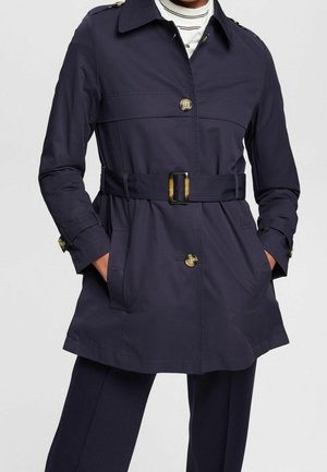 Trenchcoat - mottled dark blue