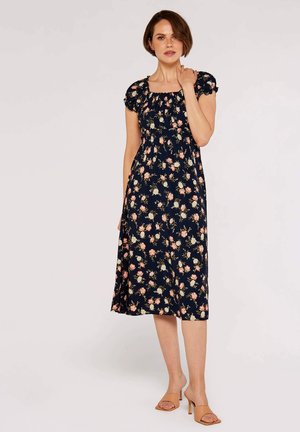 VINTAGE ROSE - Freizeitkleid - navy