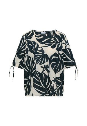 Cecil, BLUSE MIT RUNDHALS UND RAFFUNG - Bluse - palm breeze green