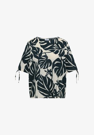 Cecil, BLUSE MIT RUNDHALS UND RAFFUNG - Bluse - palm breeze green