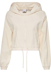 CHEST SIGNATURE CROP CORDUROY FULL ZIP - Veste légère - cream