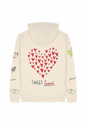 TATTOO SWEETHEART PRINT OVERSIZED - Hoodie - off white