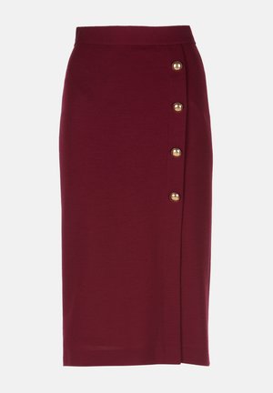 Uska suknja - bordeaux