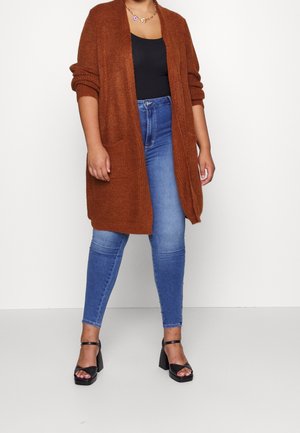 Cardigan - mottled orange