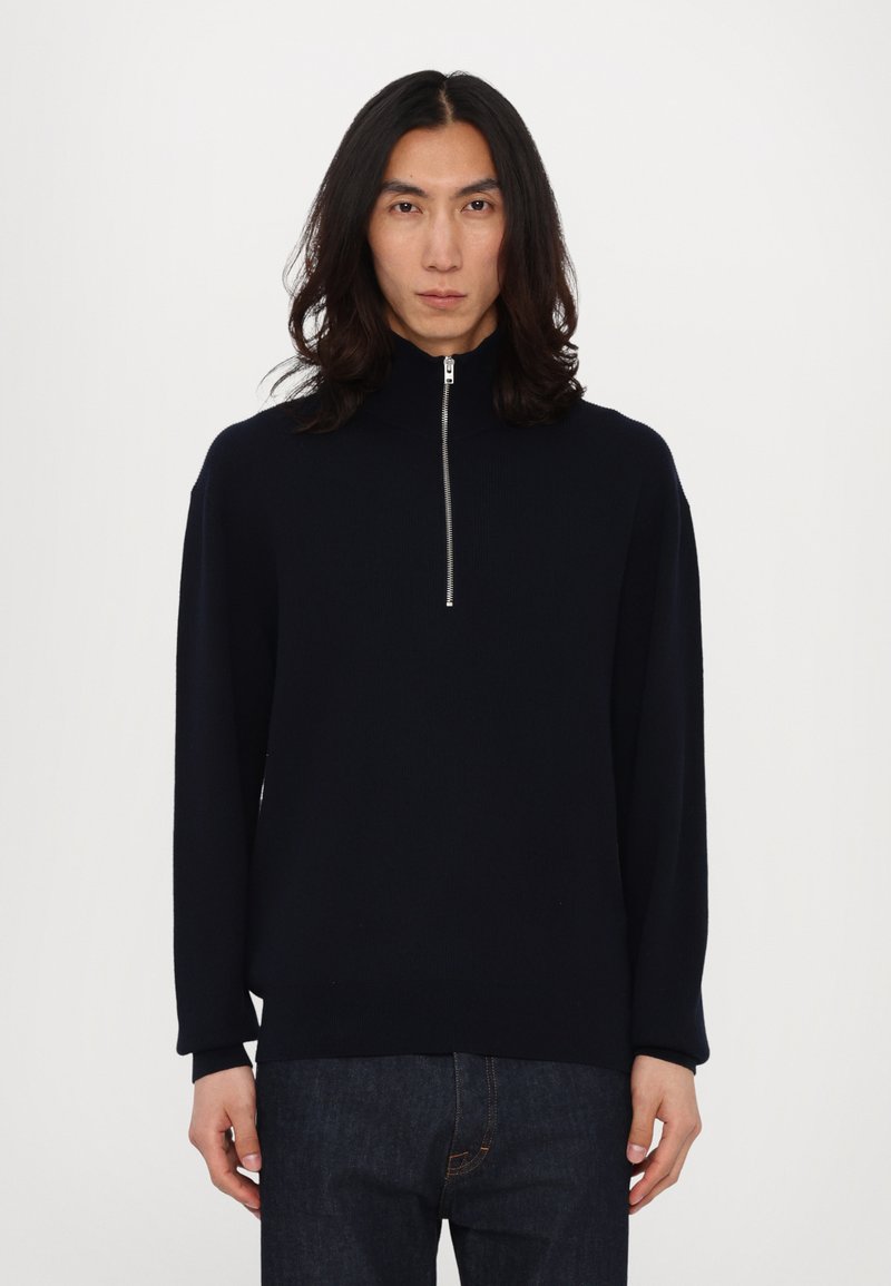CLOSED - HALF ZIP - Jumper - dark night, Enlarge