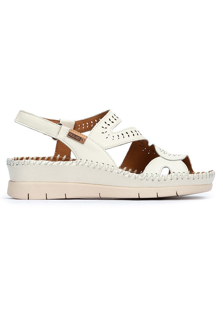 Pikolinos ALTEA - Sandalias de cuña - nata/blanco - Zalando.es
