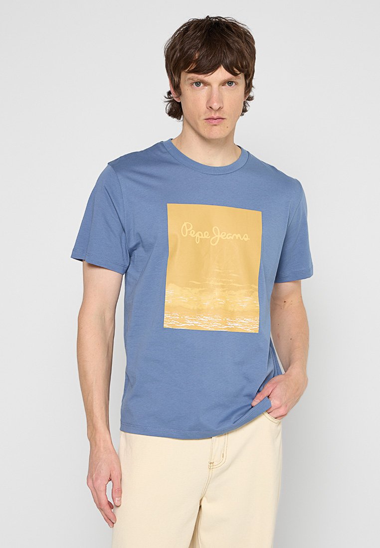 Pepe Jeans T-shirt print blauw