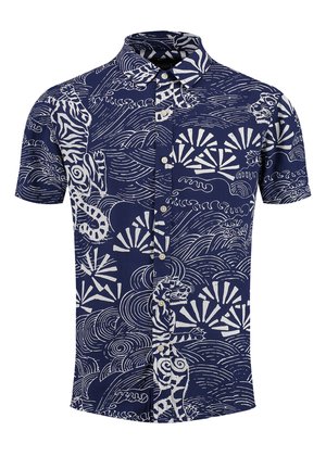 MSH RESORT 1/2 PATTERNED - Overhemd - navy white