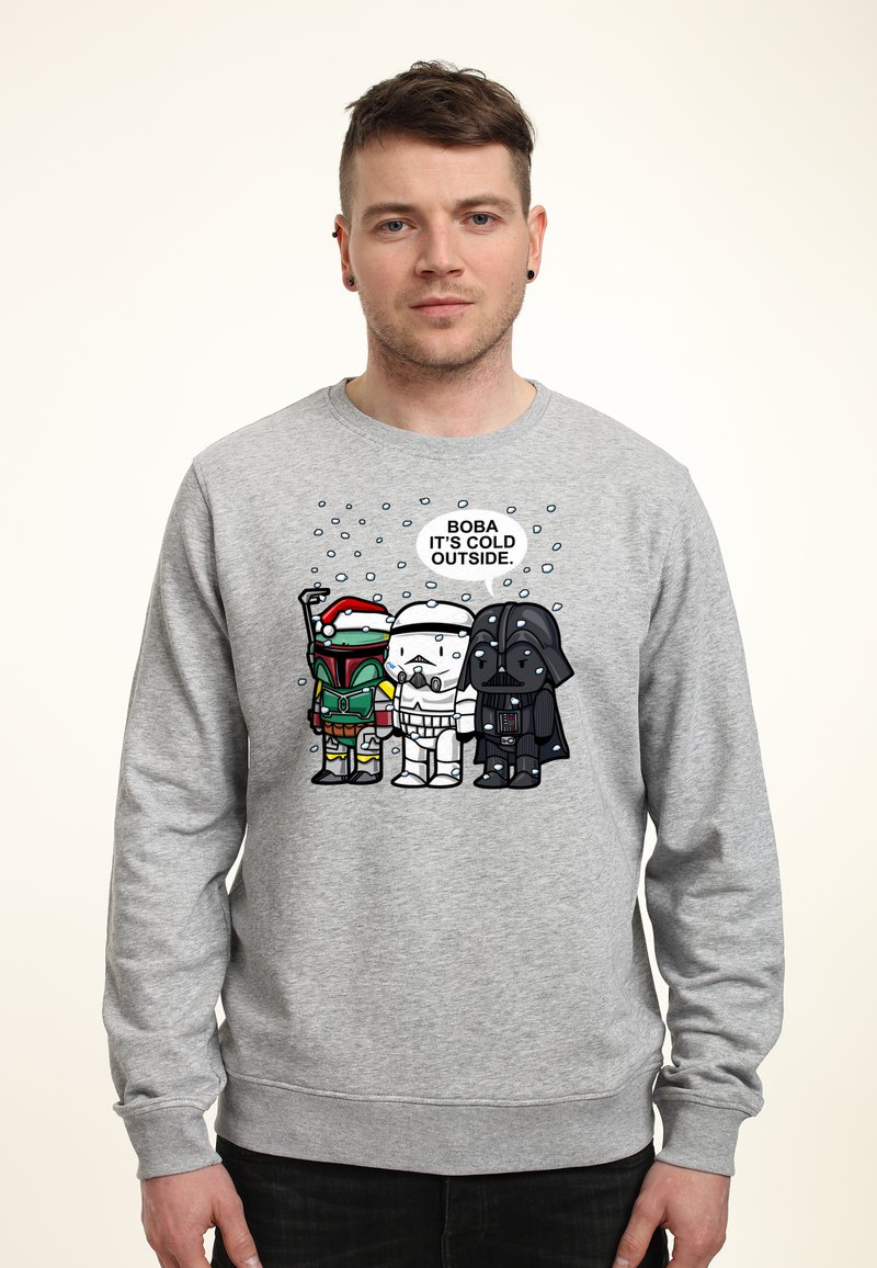 Star Wars STAR WARS: CLASSIC BOBA IT'S COLD - Mikina - heather grey
