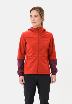 QIMSA HOODED  - Soft shell jacket - glowing red