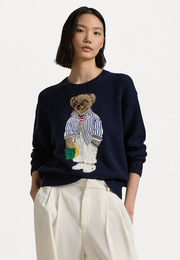 POLO BEAR COTTON CREWNECK SWEATER - Jumper