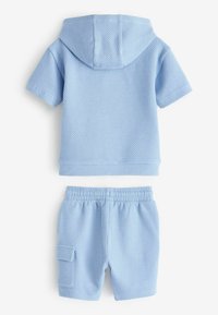 Next SHORT SLEEVE SET - REGULAR FIT - Mikina s kapucňou - teal blue