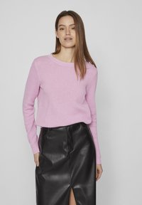 VILA VIDALO O-NECK - Stickad tröja - pastel lavender