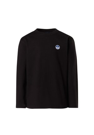 WITH LOGO PATCH - Maglietta a manica lunga - black