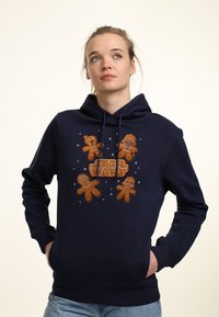 Star Wars STAR WARS CLASSIC GINGERBREAD CREW - Jersey con capucha - navy blue