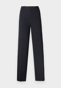 STEVEN STRAIGHT PANTS - Pantalon classique - navy/white
