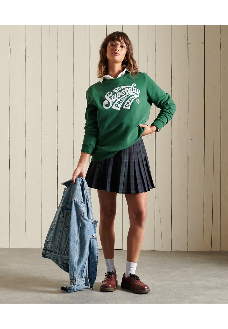 Damen Jeansröcke | Superdry CHECK PLEATED MINIFaltenrocknavy check/lila - BD06720 Damen Jeansröcke | Superdry CHECK PLEATED MINIFaltenrocknavy check/lila - BD06720