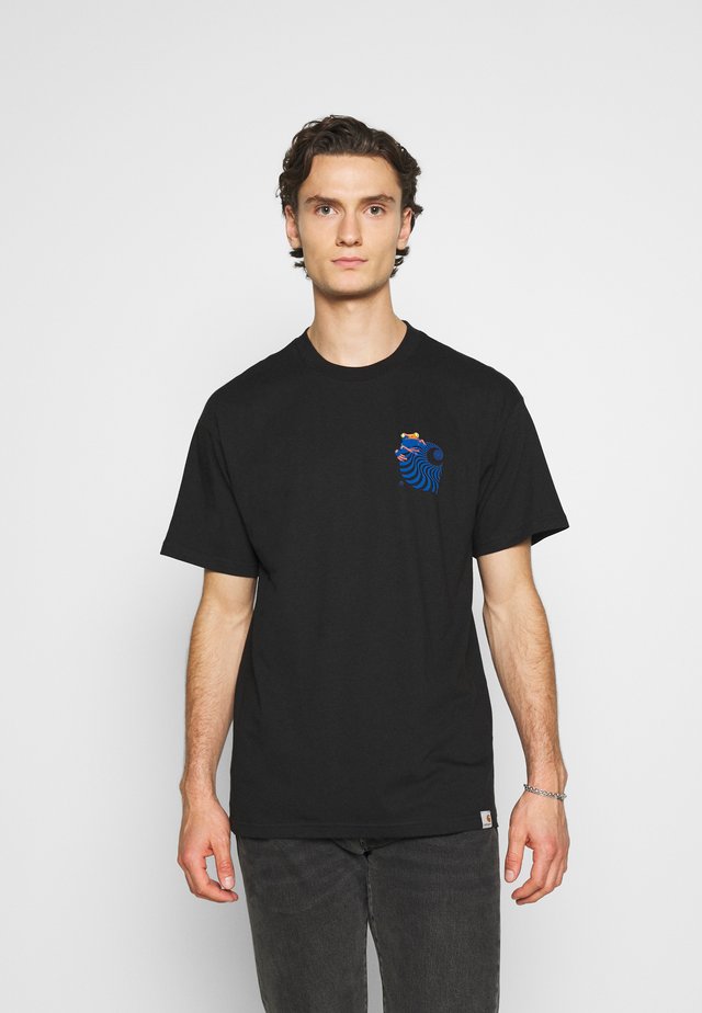 SOCIETY - T-shirt imprimé - black