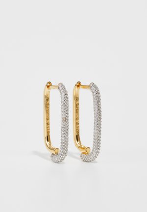 PAVE MOSAIC HOOPS - Ohrringe - gold-coloured