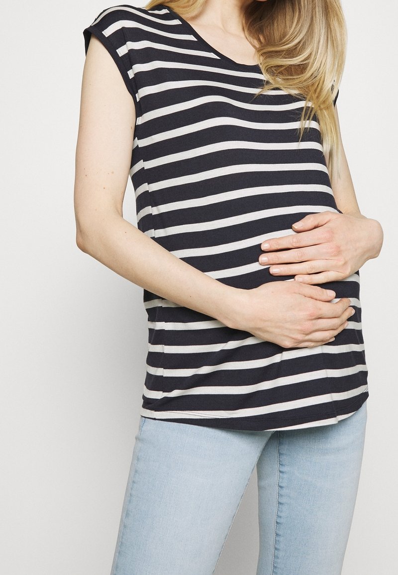 ONLY MATERNITY Triko s potiskem - dark blue