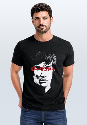Neverless, Print T-shirt - schwarz