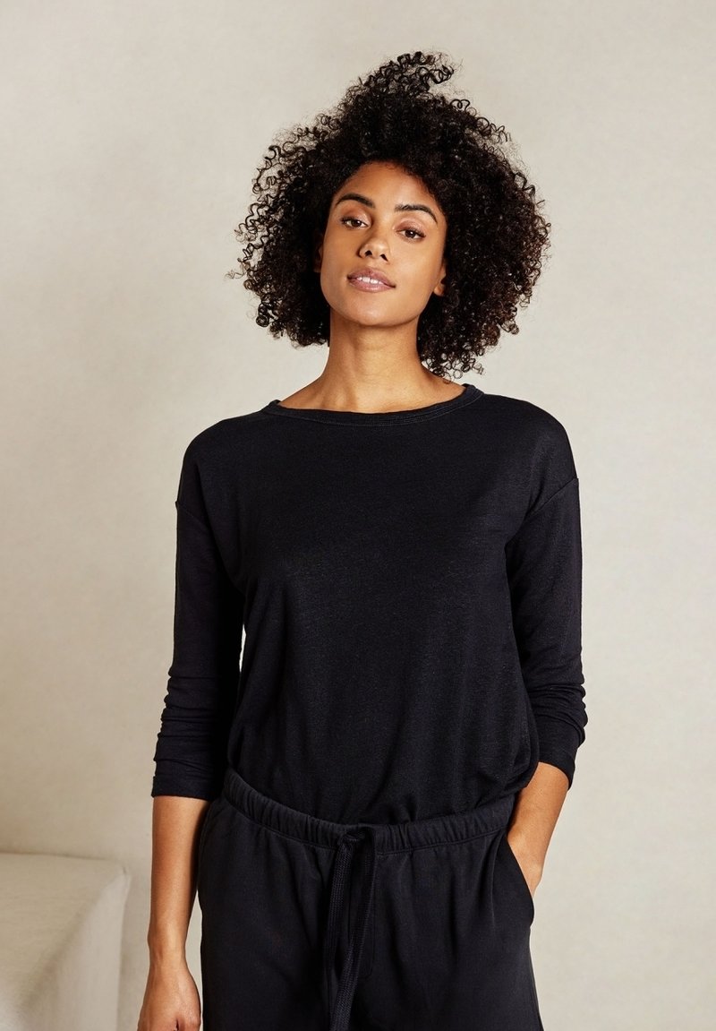 Damen T-Shirts | 10DAYS LONGSLEEVE Langarmshirt black/schwarz - HR14330 Damen T-Shirts | 10DAYS LONGSLEEVE Langarmshirt black/schwarz - HR14330