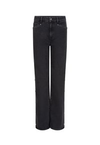 Dante6 BELVINA  BUTTON UP WIDE  - Bootcut jeans - black