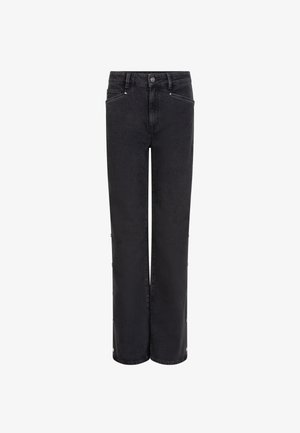 Dante6 BELVINA  BUTTON UP WIDE  - Bootcut jeans - black