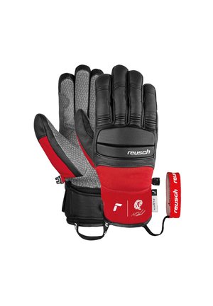 Fingerhandschuh - 7705 black fire red