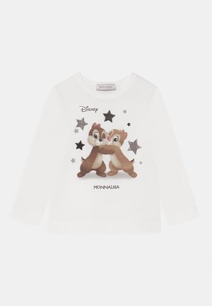 Langærmet T-shirt - white